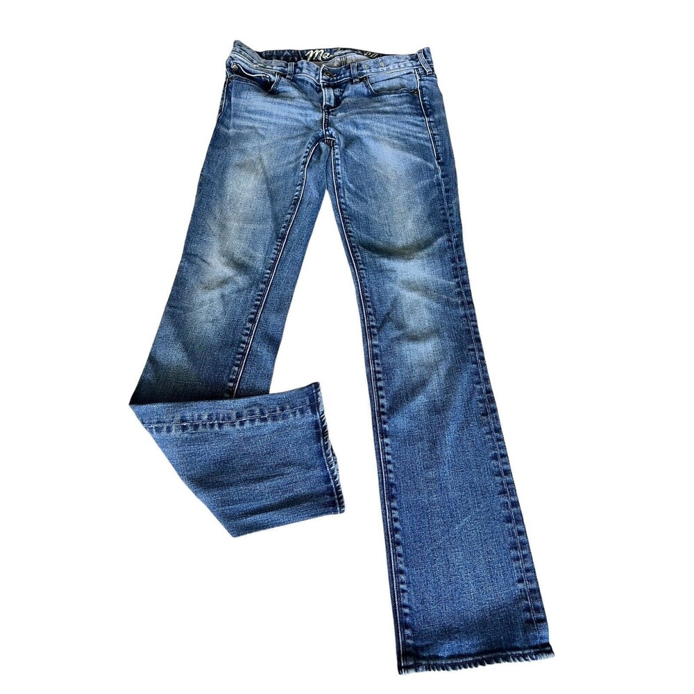 Madewell Womens Blue Solid Skinny Skinny Stretch Denim Jeans Size 27 X 32